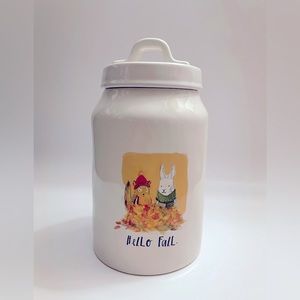 Rae Dunn Hello Fall Ceramic Fall Canister